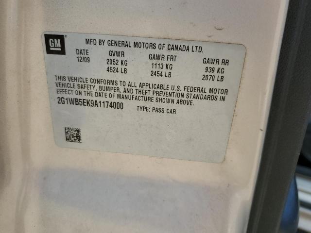 2G1WB5EK9A1174000 - 2010 CHEVROLET IMPALA LT 棕色 照片 12