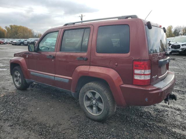 1J8GN28K78W132370 - 2008 JEEP LIBERTY SPORT RED photo 2