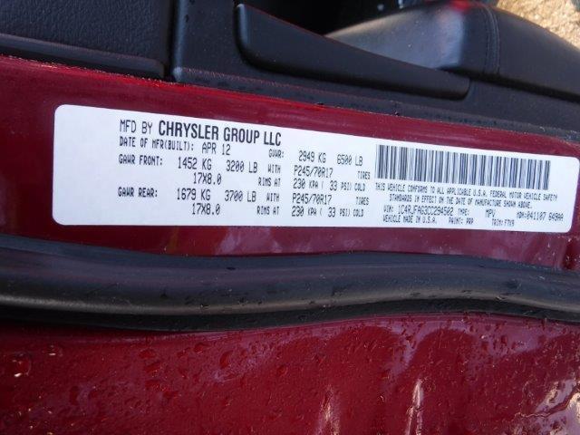 1C4RJFAG3CC294502 - 2012 JEEP GRAND CHER LAREDO RED photo 10