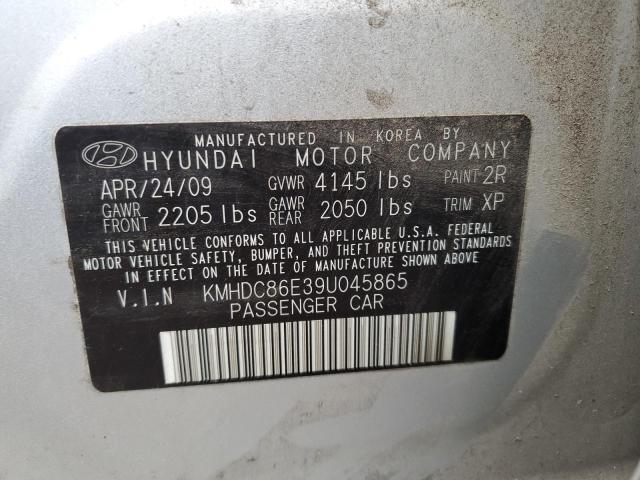 KMHDC86E39U045865 - 2009 HYUNDAI ELANTRA TO SILVER photo 12