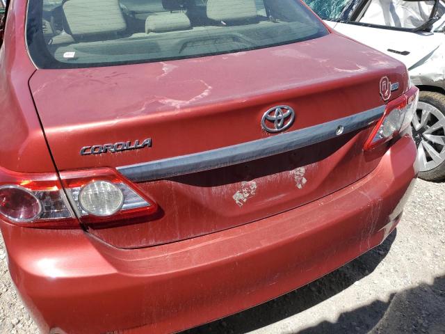 JTDBU4EE3B9129132 - 2011 TOYOTA COROLLA BASE RED photo 6