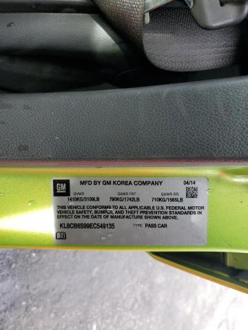 KL8CB6S99EC549135 - 2014 CHEVROLET SPARK LS GREEN photo 13