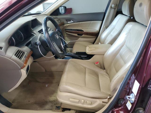 5KBCP3F84AB016746 - 2010 HONDA ACCORD EXL BURGUNDY photo 7