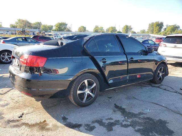 3VW2K7AJ3EM412899 - 2014 VOLKSWAGEN JETTA BASE BLACK photo 3