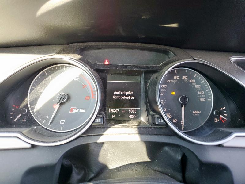 WAUVGAFR9DA034299 - 2013 AUDI S5 PRESTIGE RED photo 9