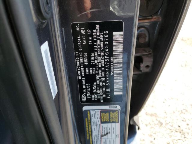 5XXGN4A75FG453766 - 2015 KIA OPTIMA EX BLUE photo 12