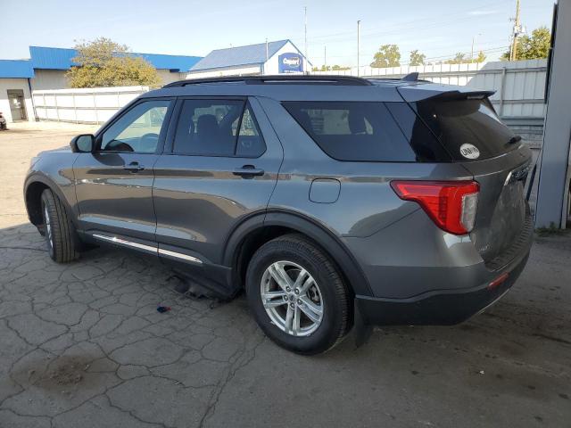 1FMSK8DH0NGB52467 - 2022 FORD EXPLORER XLT GRAY photo 2