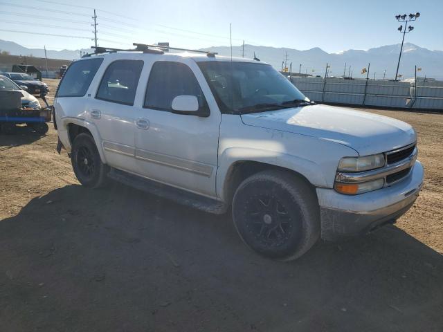 1GNEK13T15J255938 - 2005 CHEVROLET TAHOE K1500 WHITE photo 4