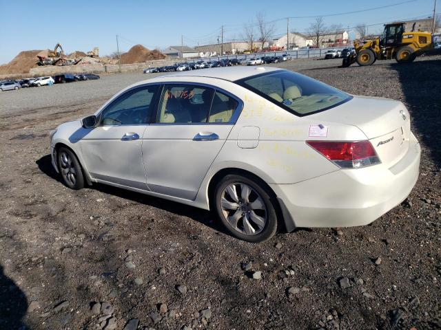 1HGCP36859A003461 - 2009 HONDA ACCORD EXL WHITE photo 2