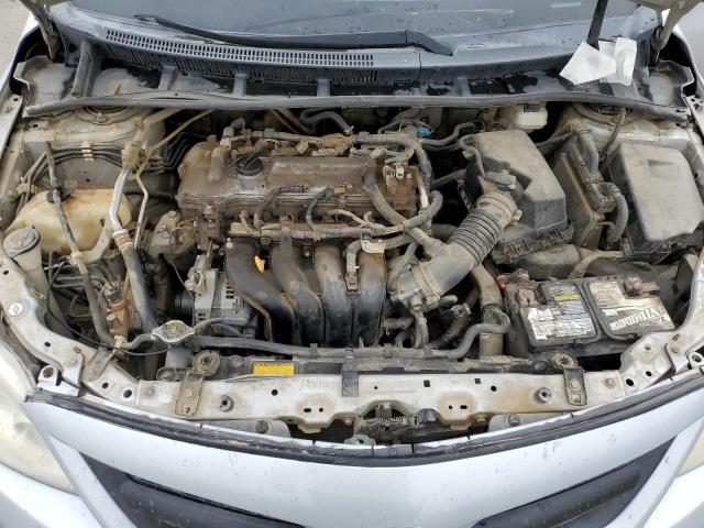 5YFBU4EE1CP048044 - 2012 TOYOTA COROLLA BASE SILVER photo 11