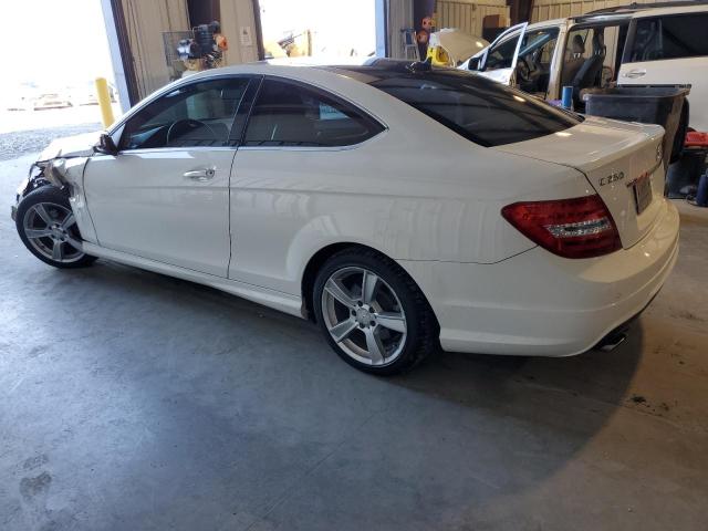 WDDGJ4HB9DF986677 - 2013 MERCEDES-BENZ C 250 WHITE photo 2