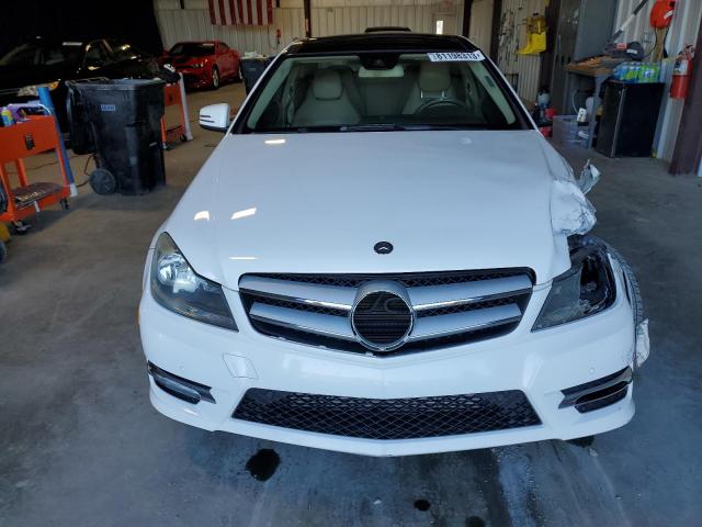 WDDGJ4HB9DF986677 - 2013 MERCEDES-BENZ C 250 WHITE photo 5