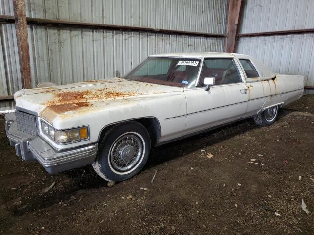 6D47S6Q273163 - 1976 CADILLAC COUPE DEVI WHITE photo 1