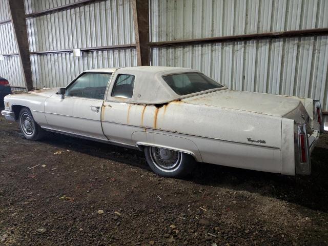 6D47S6Q273163 - 1976 CADILLAC COUPE DEVI WHITE photo 2