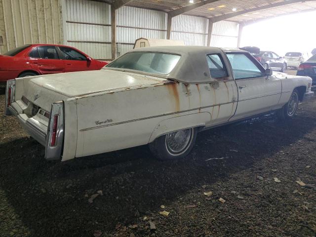 6D47S6Q273163 - 1976 CADILLAC COUPE DEVI WHITE photo 3