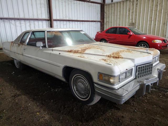 6D47S6Q273163 - 1976 CADILLAC COUPE DEVI WHITE photo 4