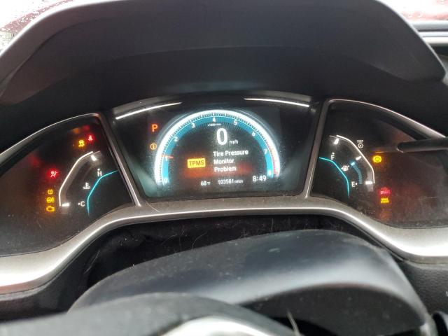 2HGFC2F75GH563425 - 2016 HONDA CIVIC EX RED photo 9