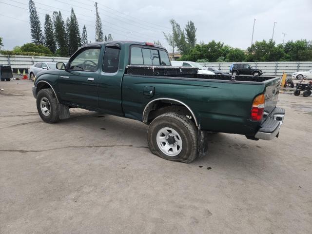 4TASM92NXXZ402250 - 1999 TOYOTA TACOMA XTRACAB PRERUNNER Grün Foto 2