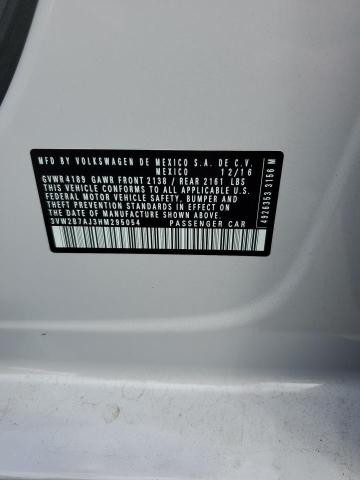 3VW2B7AJ3HM295054 - 2017 VOLKSWAGEN JETTA S ნაცრისფერი ფოტო 12