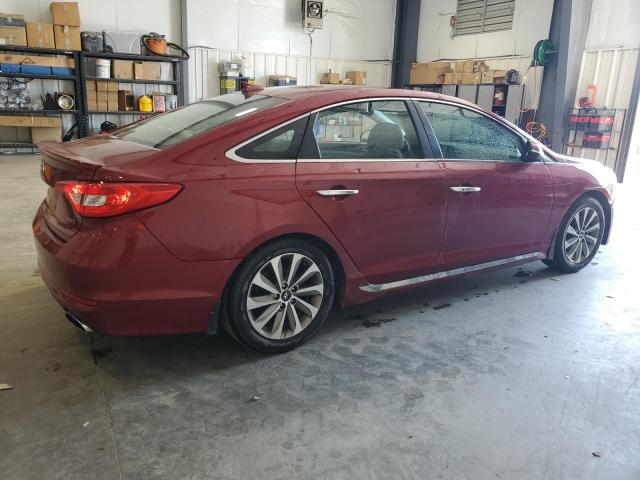 5NPE34AF3GH319719 - 2016 HYUNDAI SONATA SPORT RED photo 3