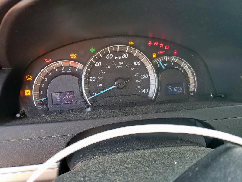 4T1BF1FK7CU612632 - 2012 TOYOTA CAMRY BASE MAROON photo 9