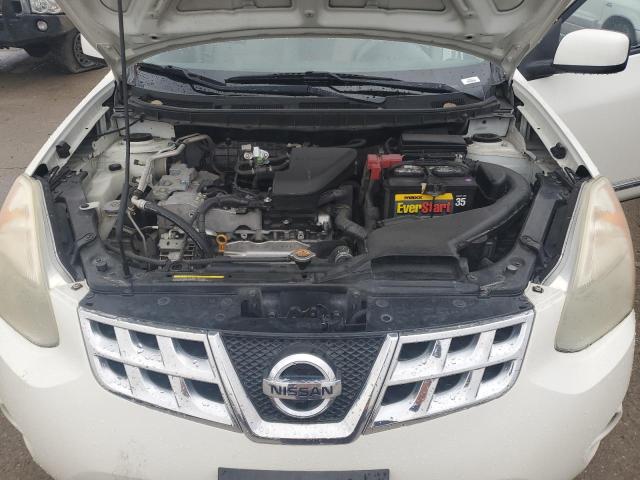 JN8AS5MVXDW606933 - 2013 NISSAN ROGUE S WHITE photo 11