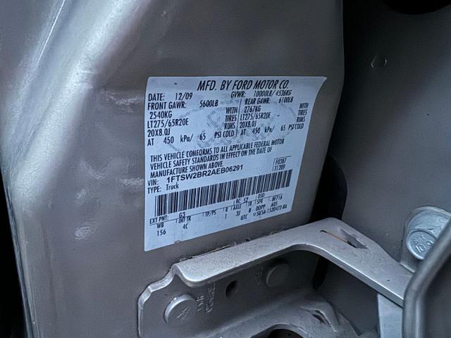 1FTSW2BR2AEB06291 - 2010 FORD F250 SUPER DUTY GOLD photo 10