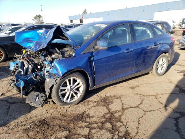 1FADP3F20JL216105 - 2018 FORD FOCUS SE BLUE photo 1