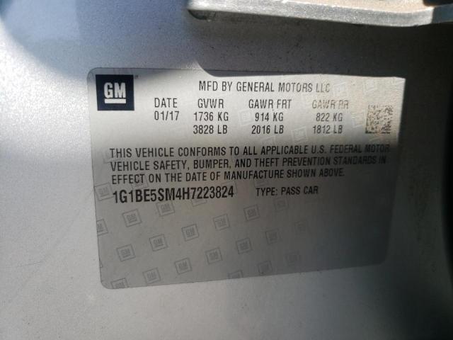 1G1BE5SM4H7223824 - 2017 CHEVROLET CRUZE LT 银色 照片 24