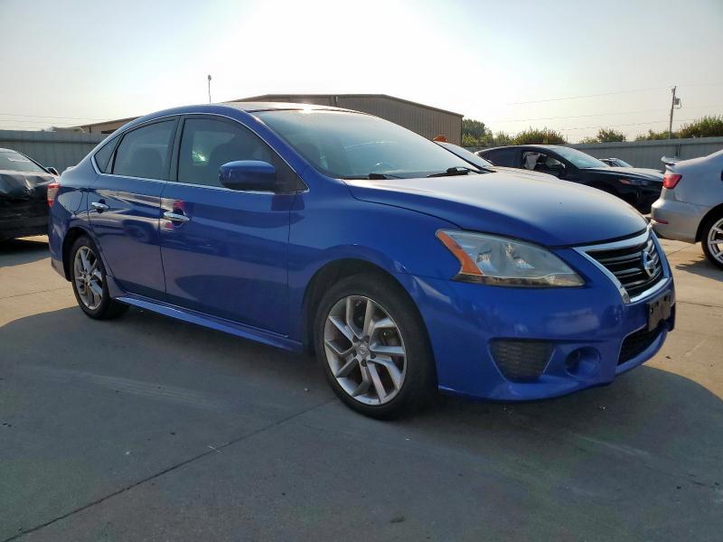 3N1AB7AP0DL657962 - 2013 NISSAN SENTRA S BLUE photo 4