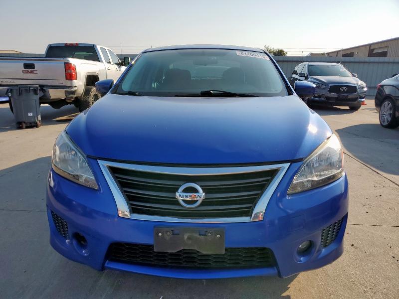 3N1AB7AP0DL657962 - 2013 NISSAN SENTRA S BLUE photo 5