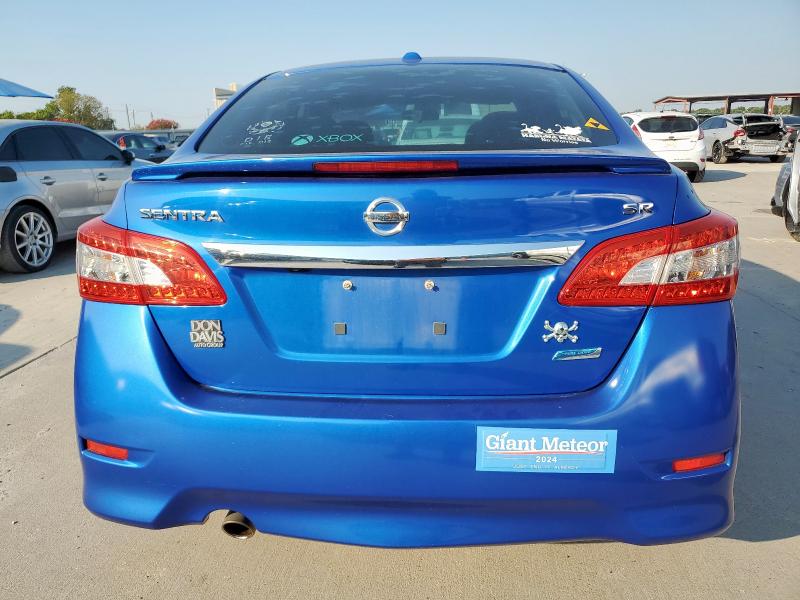 3N1AB7AP0DL657962 - 2013 NISSAN SENTRA S BLUE photo 6