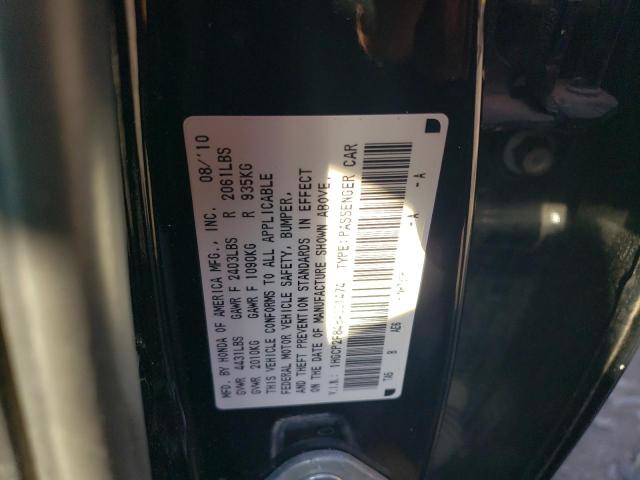 1HGCP2F84BA001474 - 2011 HONDA ACCORD EXL BLACK photo 13