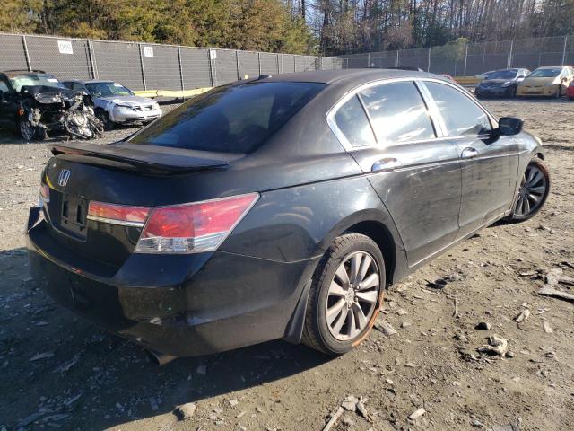 1HGCP2F84BA001474 - 2011 HONDA ACCORD EXL BLACK photo 3