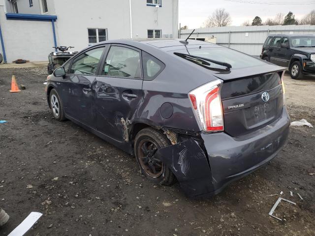 JTDKN3DU5E1749516 - 2014 TOYOTA PRIUS CHARCOAL photo 2