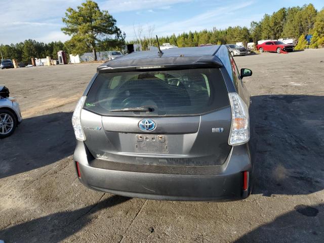 JTDZN3EUXD3239503 - 2013 TOYOTA PRIUS V GRAY photo 6