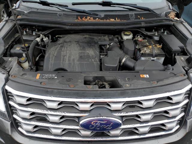 1FM5K7F89GGA99212 - 2016 FORD EXPLORER LIMITED GRAY photo 12