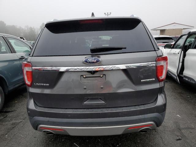 1FM5K7F89GGA99212 - 2016 FORD EXPLORER LIMITED GRAY photo 6