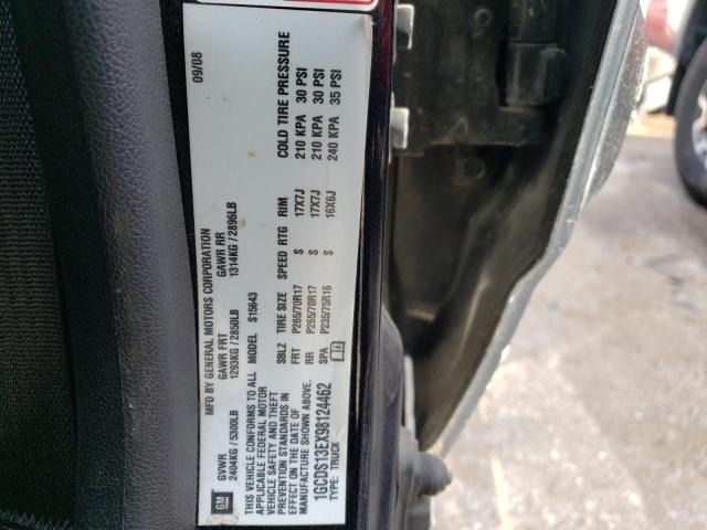 1GCDS13EX98124462 - 2009 CHEVROLET COLORADO CHARCOAL photo 12