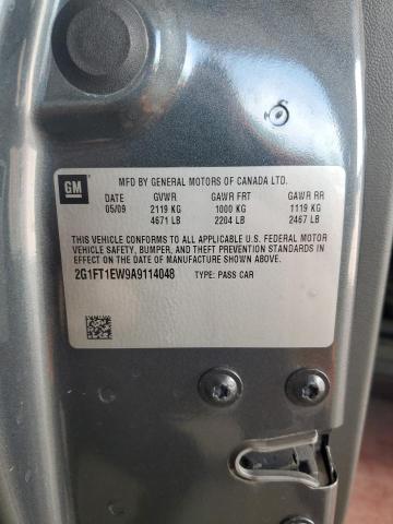 2G1FT1EW9A9114048 - 2010 CHEVROLET CAMARO SS Graphite photo 12