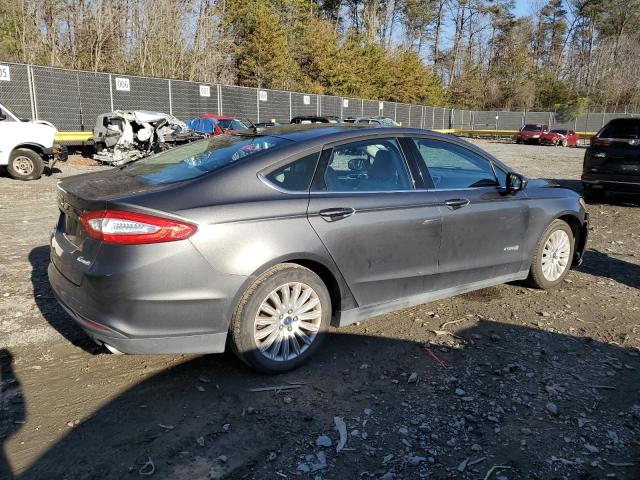 3FA6P0UU4FR256255 - 2015 FORD FUSION S HYBRID GRAY photo 3