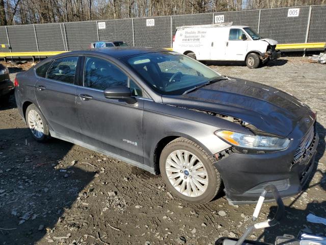 3FA6P0UU4FR256255 - 2015 FORD FUSION S HYBRID GRAY photo 4