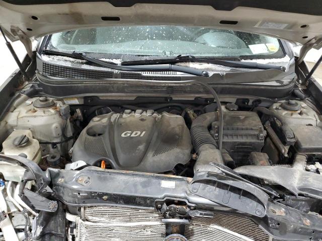 5NPEB4AC4BH045674 - 2011 HYUNDAI SONATA GLS SILVER photo 11