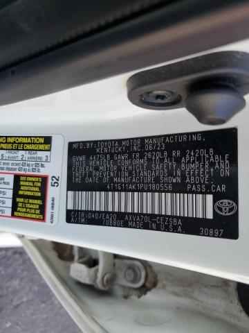 4T1G11AK1PU180556 - 2023 TOYOTA CAMRY SE NIGHT SHADE WHITE photo 13