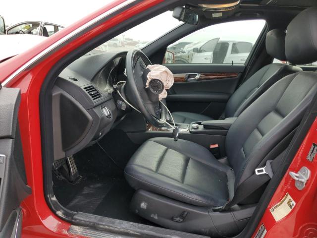 WDDGF5EB9AR118152 - 2010 MERCEDES-BENZ C 300 RED photo 7