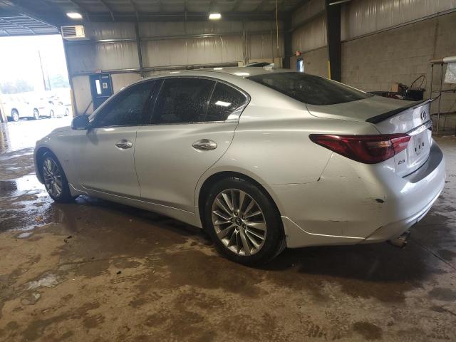 JN1EV7AR8KM550882 - 2019 INFINITI Q50 LUXE SILVER photo 2