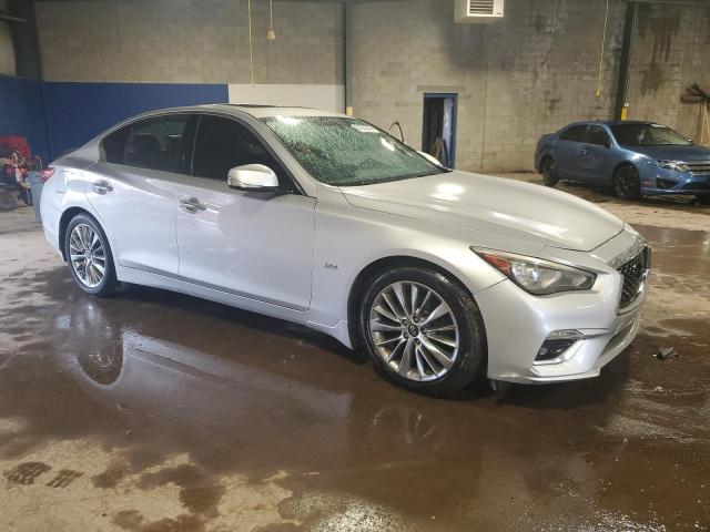 JN1EV7AR8KM550882 - 2019 INFINITI Q50 LUXE SILVER photo 4