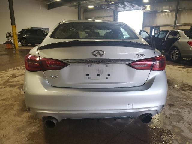 JN1EV7AR8KM550882 - 2019 INFINITI Q50 LUXE SILVER photo 6