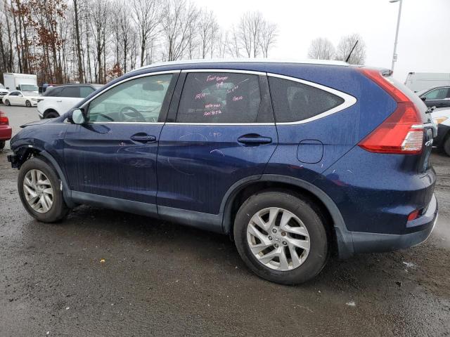 2HKRM4H76FH656039 - 2015 HONDA CR-V EXL BLUE photo 2