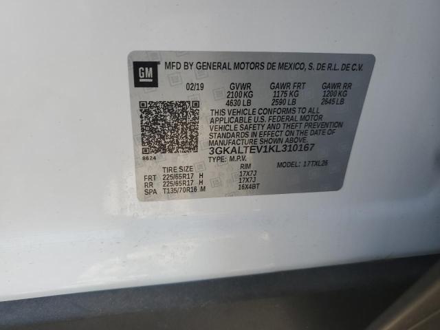 3GKALTEV1KL310167 - 2019 GMC TERRAIN SLE თეთრი ფოტო 14